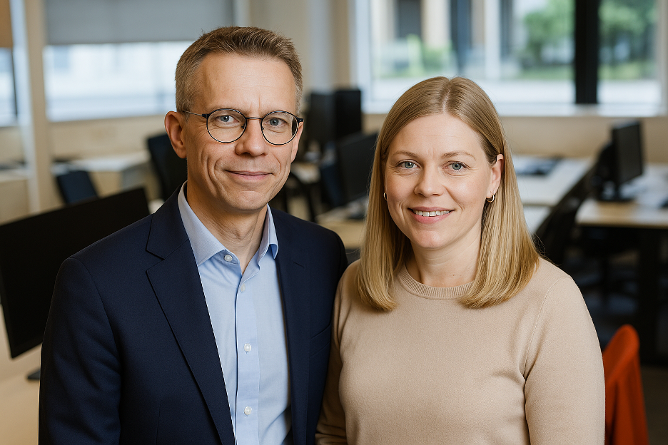 Panu Pokkinen ja hänen puolisonsa Paula Pokkinen