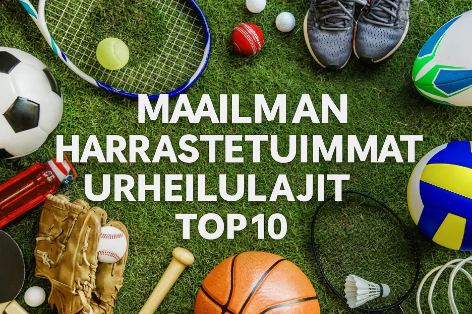 maailman harrastetuimmat urheilulajit top 10